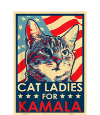 Cat Ladies For Kamala Funny Cat 2024 President Kamalaharris Tall Long Sleeve T-Shirt