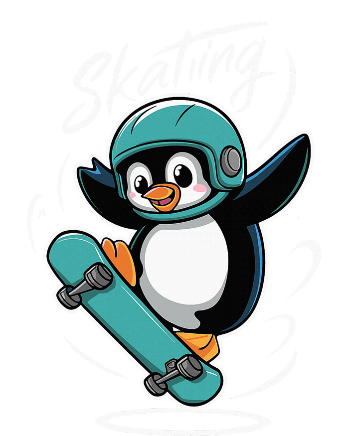 Skating Penguin Skateboard Funny Skater Penguin Tank Top