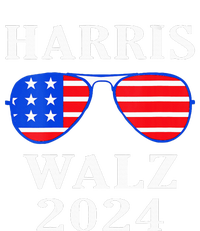 Harris Walz 2024 Kamala Harris American Flag Sunglasses T-Shirt