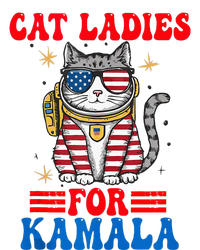 Cat Ladies For Kamala Space Cat Usa Flag Harris 2024 Microfiber Hand Towel