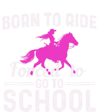 Born To Ride Forced To Go To School Funny Gift Sustainable Knit Beanie