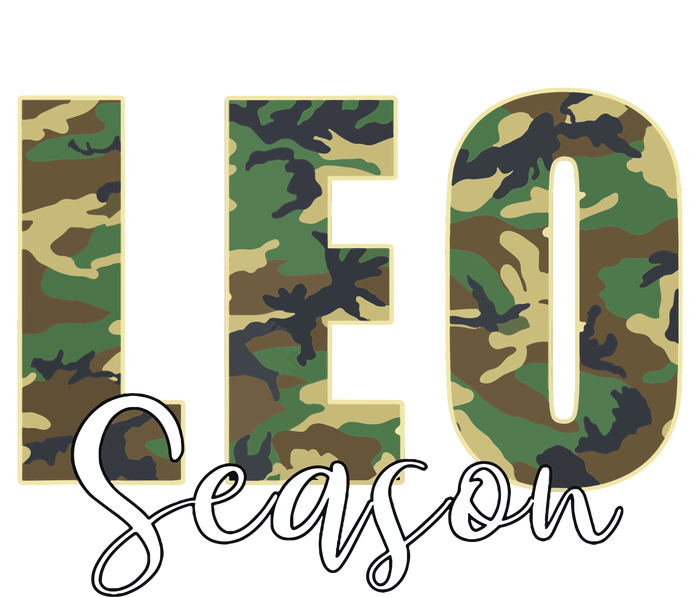 Leo Season Zodiac Birthday Camo Ceramic Star Ornament