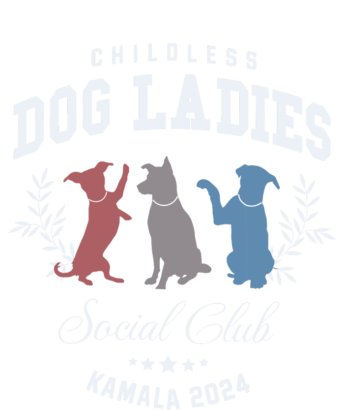 Childless Dog Lady Social Club President Kamala Harris 2024 Women's Fleece Hoodie