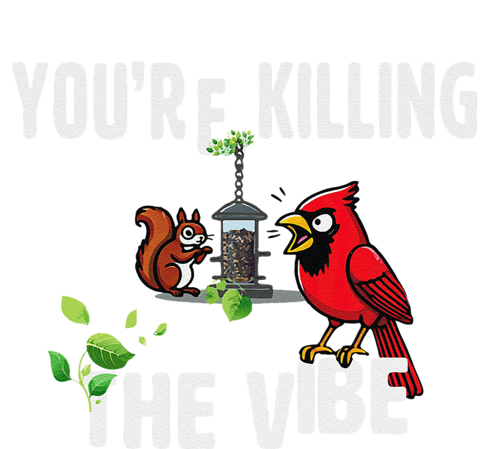 Funny Red Cardinal Squirrel Feeder Bird Watcher Killing Vibe Premium Hoodie