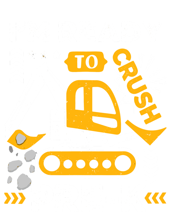 Ready To Crush Preschool Prek Construction Truck Boy Ladies Long Sleeve Shirt