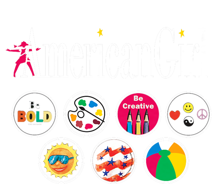 American Girl Logo & Grin Pins Women's T-Shirt