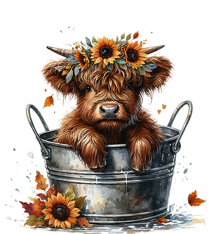 Highland Cow Sunflower ItS Fall YAll Farming Fall Vibes PosiCharge RacerMesh Polo