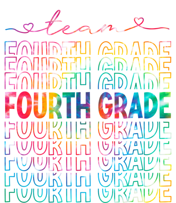 Team Fourth Grade Tie Dye Back To School 4th Grade Teacher Cooling Performance Crew T-Shirt