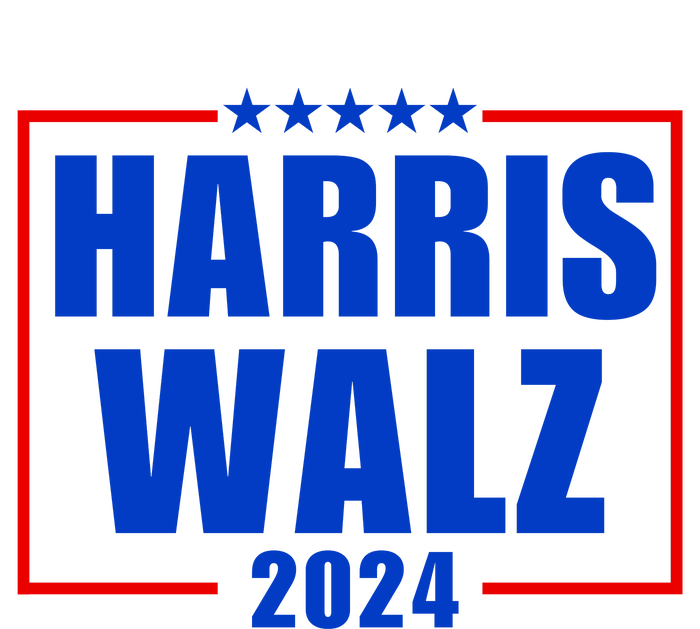 President Harris Walz 2024 Kamala Harris Tim Walz Vote Cropped Pullover Crew