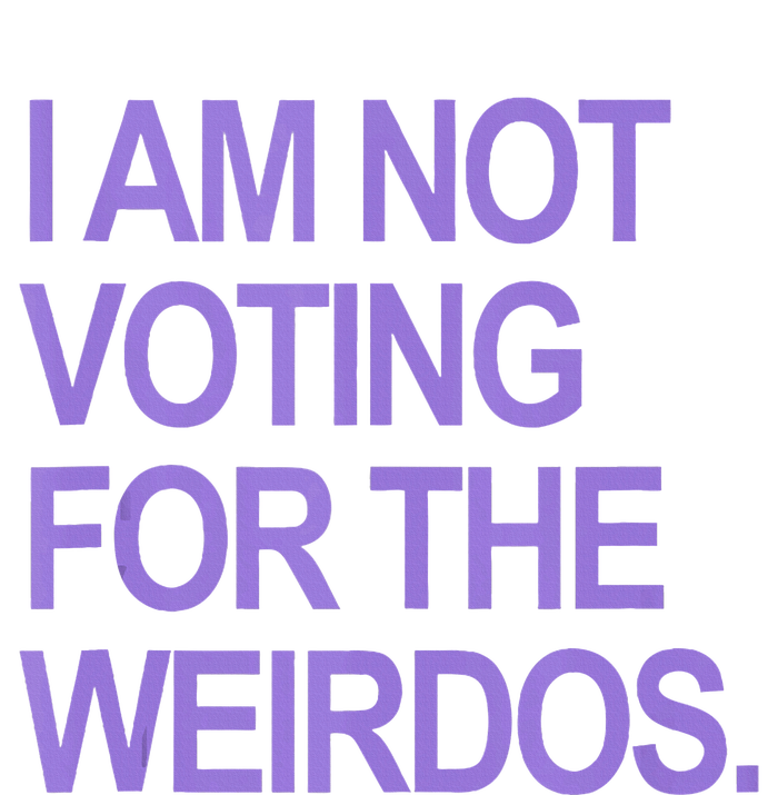 I Am Not Voting For The Weirdos Women's Knotted Racerback Tank