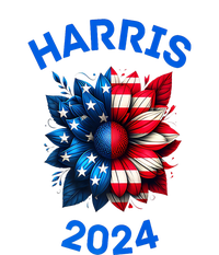 Sunflower Kamala Harris 2024 Flat Bill Trucker Hat