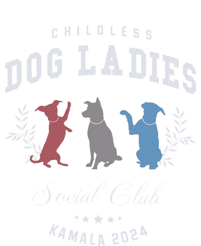 Childless Dog Lady Social Club President Kamala Harris 2024 Gift Women's Fleece Hoodie