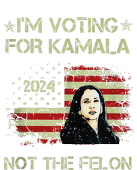 IM Voting For Kamalaharris 2024 Not The Felon Us Flag Gift Premium Hoodie