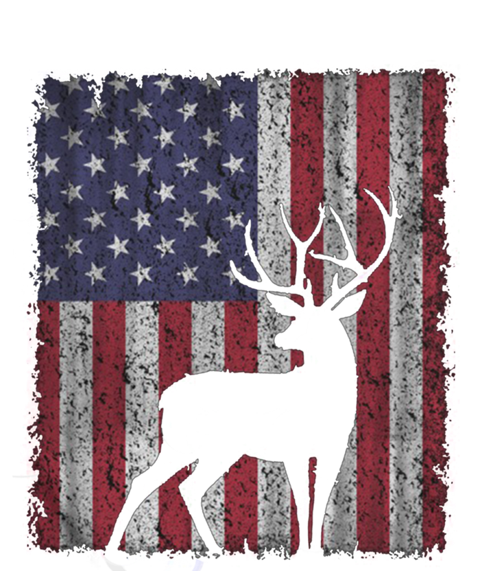 Hunting Deer American Flag Usa Bow Gun Patriotic America Gift T-Shirt