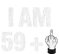 I Am 59 Plus 1 One Middle Finger 60th Birthday 60 Years Old Tie Dye Hoodie