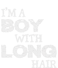 IM A Boy With Long Hair Funny Boy Cool Long Hair Metallic Star Ornament