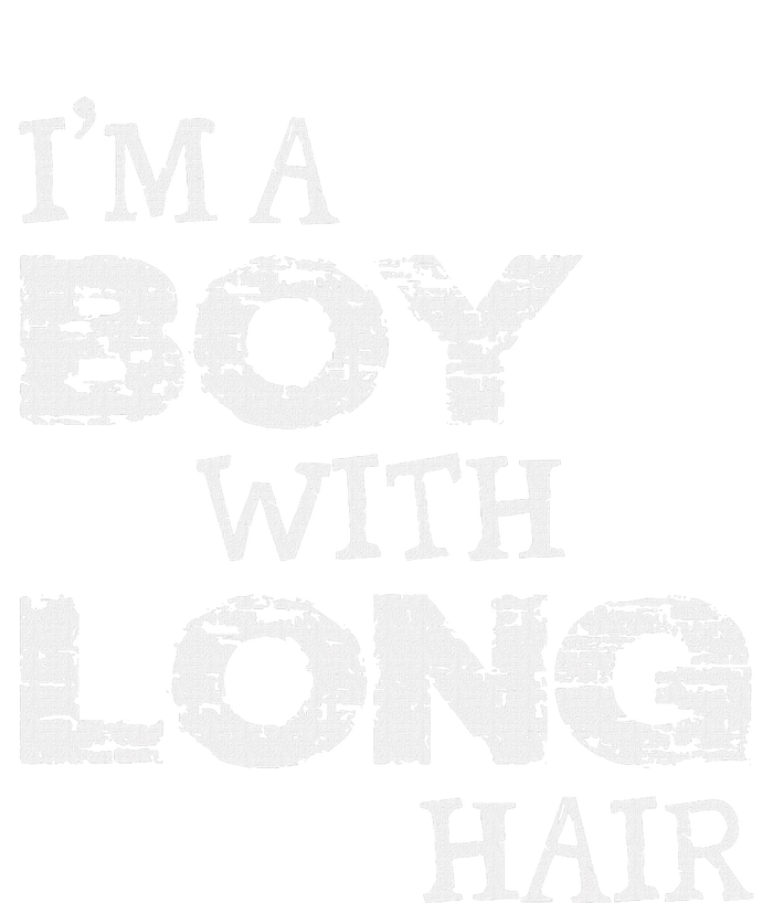 IM A Boy With Long Hair Funny Boy Cool Long Hair Metallic Star Ornament