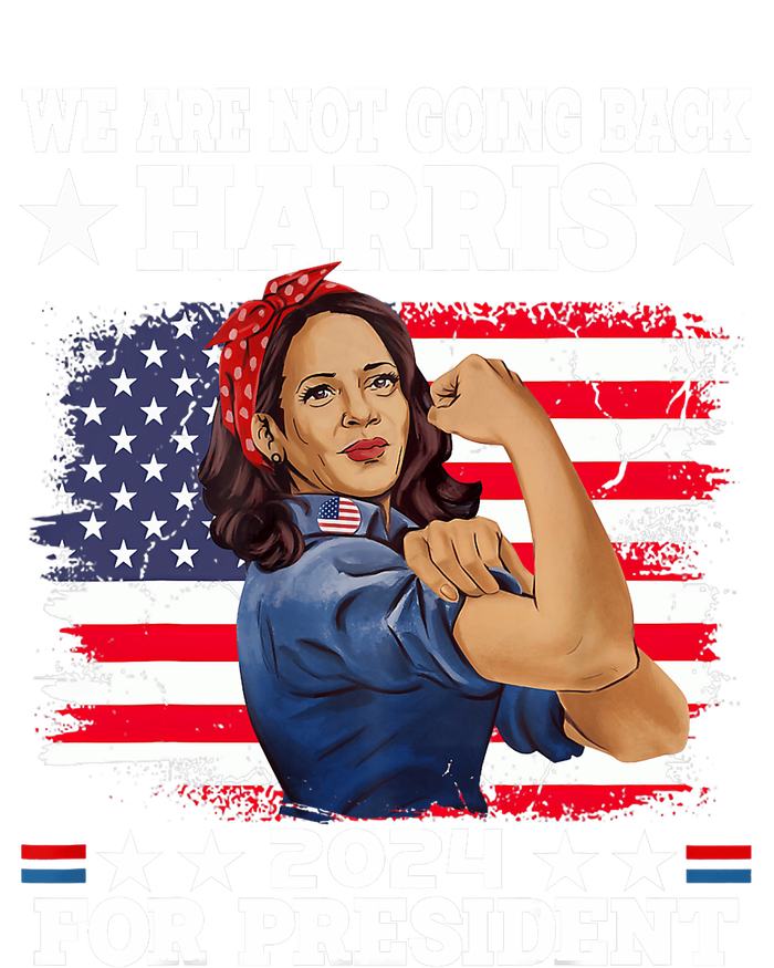 WeRe Not Going Back Vote For 2024 President Kamala Harris USA-Made Doggie Bandana