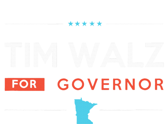 Tim Walz For Minnesota Governor Campaign 2024 Tall T-Shirt