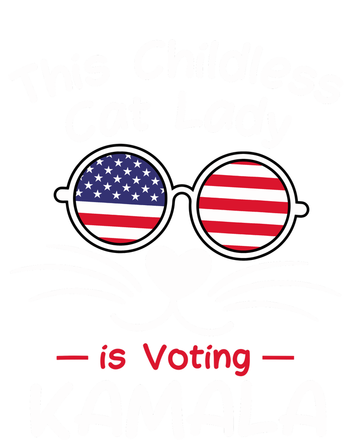 Childless Cat Lady Is Voting Kamala Yupoong Adult 5-Panel Trucker Hat