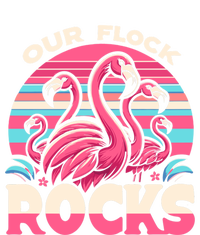 Our Flock Rocks Flamingos Lover Family Vacation Gift T-Shirt