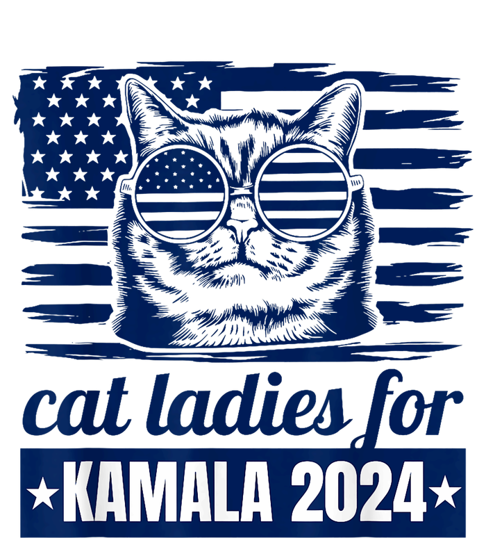 Kamala Childless Cat Lady 2024 Feminine Women Voting Funny Tall Long Sleeve T-Shirt