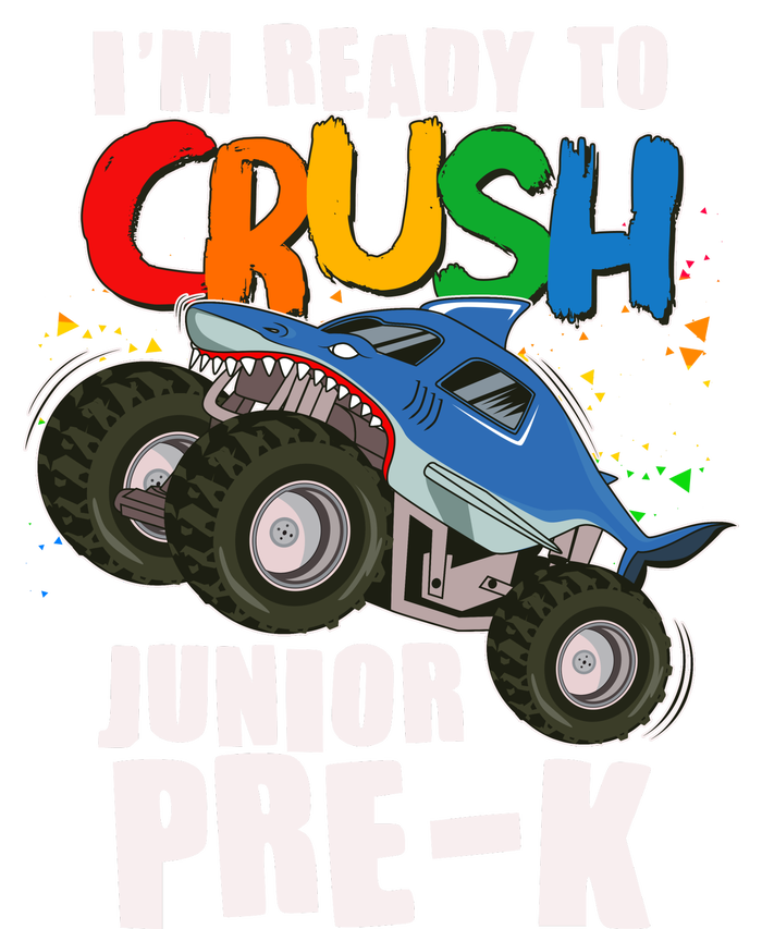 Im Ready To Crush Junior Pre K Shark Monster Truck Valucap Bio-Washed Visor