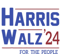 Harris Walz 2024 President American Flag Kamala Harris Waltz Yupoong Adult 5-Panel Trucker Hat