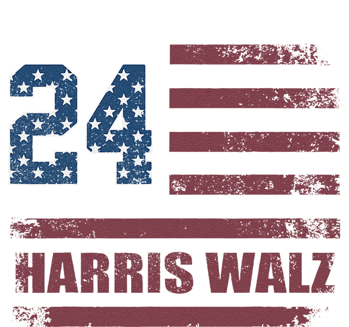 Harris Waltz 2024 Kamala Harris 2024 Tim Waltz 2024 Usa Flag Womens Funnel Neck Pullover Hood