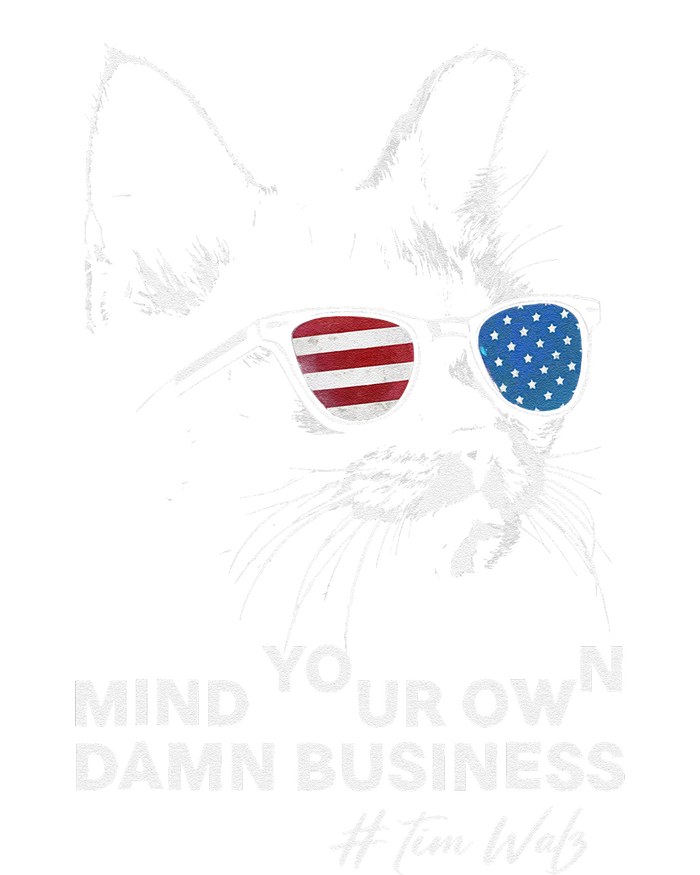 Walz Mind Your Own Damn Business Harris Waltz Cat Lady Softstyle Adult Sport Polo