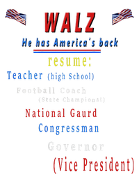 Walz Resume Kamala Harris President Funny Unique Special T-Shirt