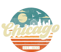 Chicago Illinois Retro Skyline Night Il Souvenirs T-Shirt