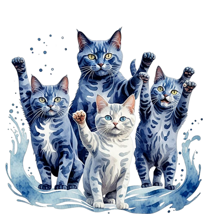 Kamala Harris Blue Cats Wave Funny For Cat Owners Drawstring Bag