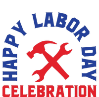 Happy Labor Day Celebration Graphic Flat Bill Trucker Hat