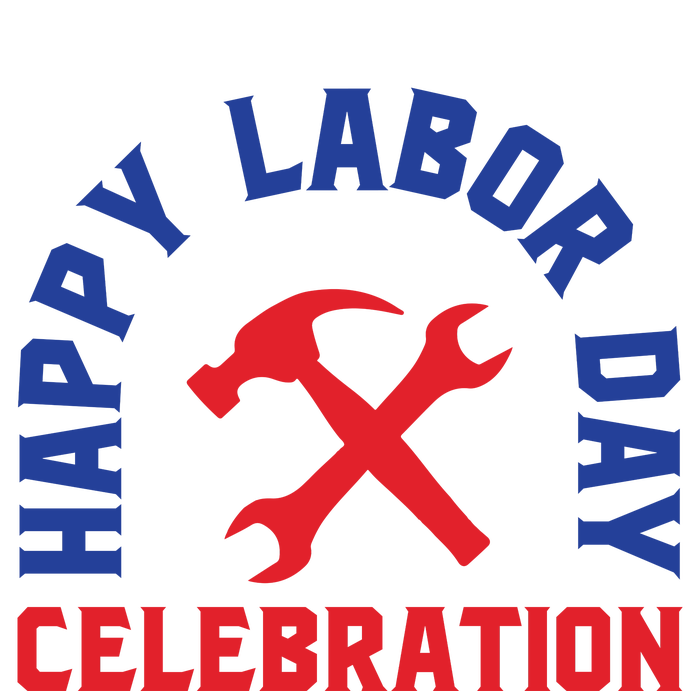 Happy Labor Day Celebration Graphic Flat Bill Trucker Hat