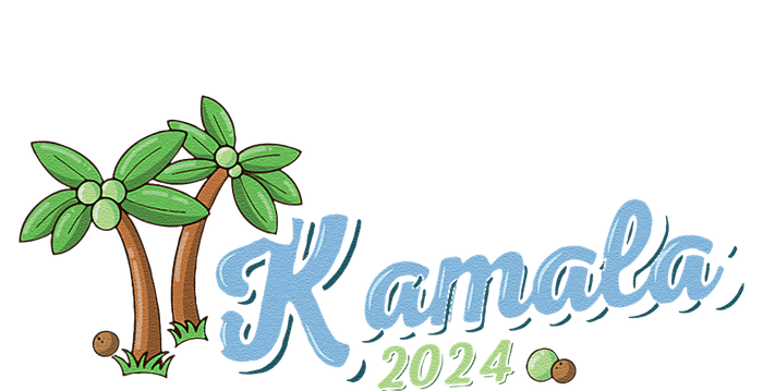 Kamala Harris Coconut Tree 2024 Democrat For President Gift Sustainable Knit Beanie