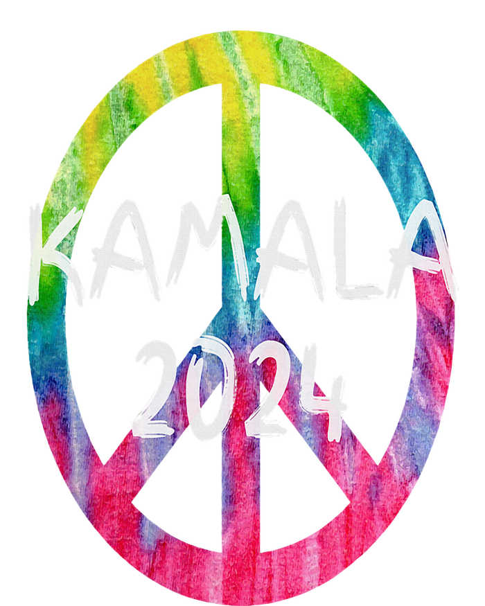 Kamala Harris 2024 Tie Dye Peace Sign Kamala Election T-Shirt