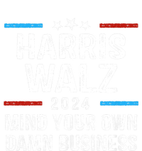 Harris Walz Waltz 2024 Mind Your Own Damn Business Kids Long Sleeve Shirt