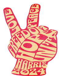 Vintage Kamala Harris 2024 For President Campaign Peace Sign T-Shirt