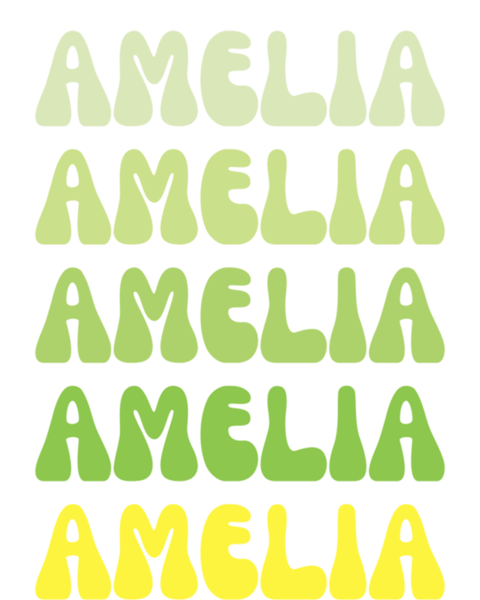 Amelia Personal Name Cute Gift 7-Panel Snapback Hat