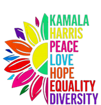 Kamala Harris Peace Love Equality Hope Diversity Womens CVC Long Sleeve Shirt