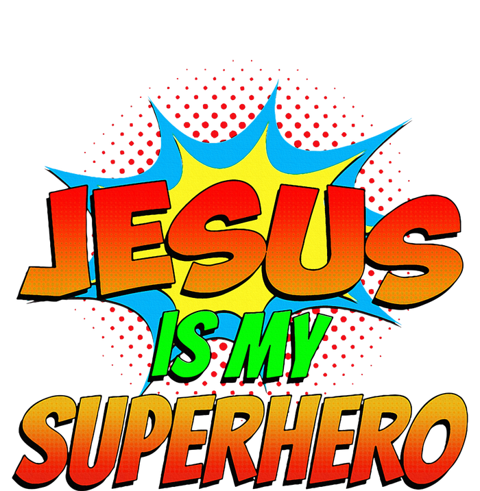 Jesus Is My Superhero Comic Book Christian Religious Easter Performance Sprint T-Shirt