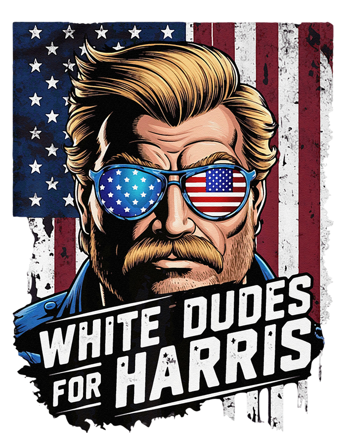 White Dudes For Harris Support Kamala 2024 Antitrump T-Shirt