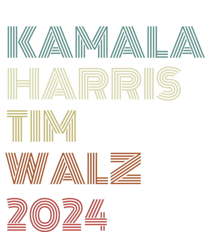 Harris Walz 2024 Kamala Harris Tim Walz Waltz Vintage Style Women's Racerback Cropped Tank