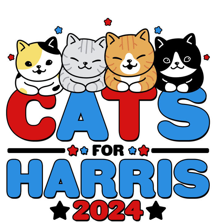 Cats For Harris Vote Kamala Harris 2024 Election T-Shirt