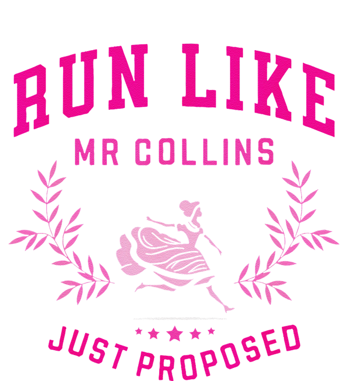 Run Like Mr Collins Just Proposed Funny Books And Running T-Shirt