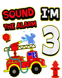 3rd Birthday Fire Truck 3 Year Old Firefighter Tall Long Sleeve T-Shirt