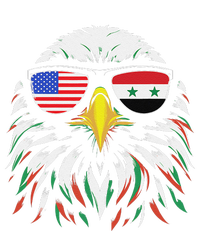 Syria Usa Flag Half Syrian American Patriotic Eagle Yupoong Adult 5-Panel Trucker Hat