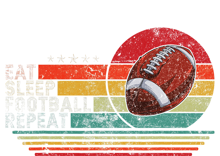 Retro Vintage Eat Sleep Football Repeat American Sport Magnet