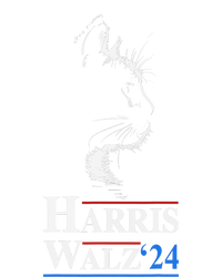 Harris Waltz 2024 Election Funny Cat Kamala Harris Tim Walz T-Shirt